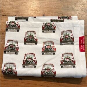 Stonewall Kitchen Vintage Truck Kitchen Towel - Red and White